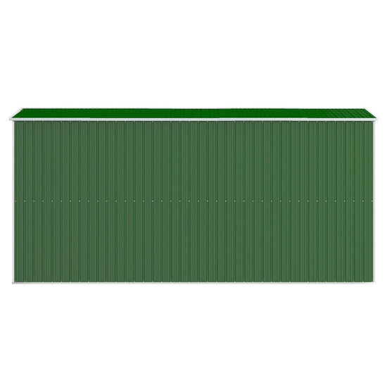 NNEVL Garden Shed Green 192x440x223 cm Galvanised Steel-4