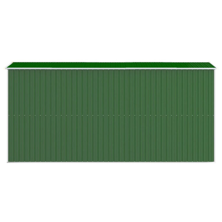 NNEVL Garden Shed Green 192x440x223 cm Galvanised Steel-4