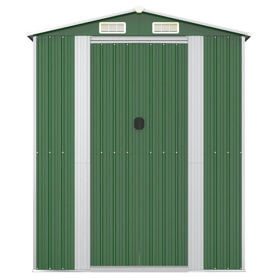 NNEVL Garden Shed Green 192x772x223 cm Galvanised Steel-3
