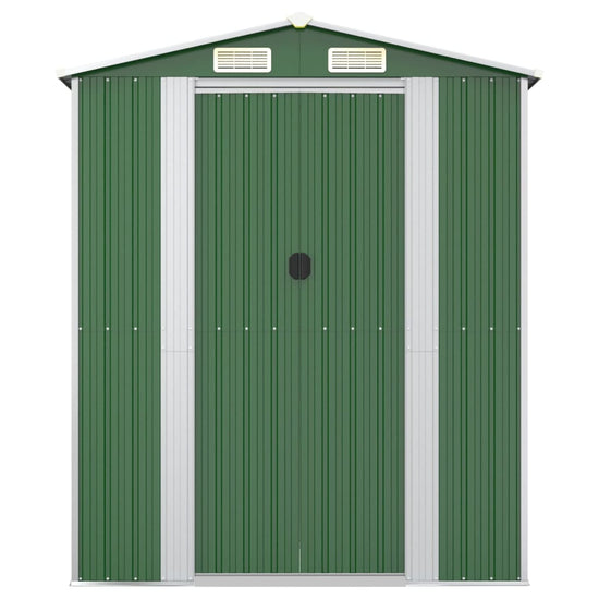 NNEVL Garden Shed Green 192x1021x223 cm Galvanised Steel-3