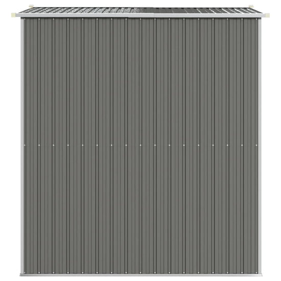 NNEVL Garden Shed Light Grey 192x191x223 cm Galvanised Steel-4