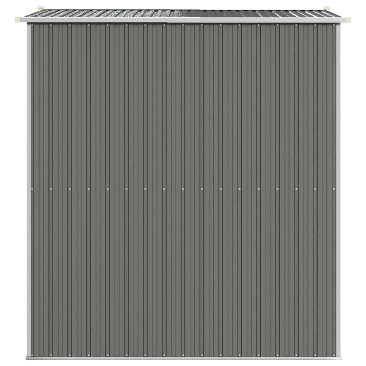 NNEVL Garden Shed Light Grey 192x191x223 cm Galvanised Steel-4