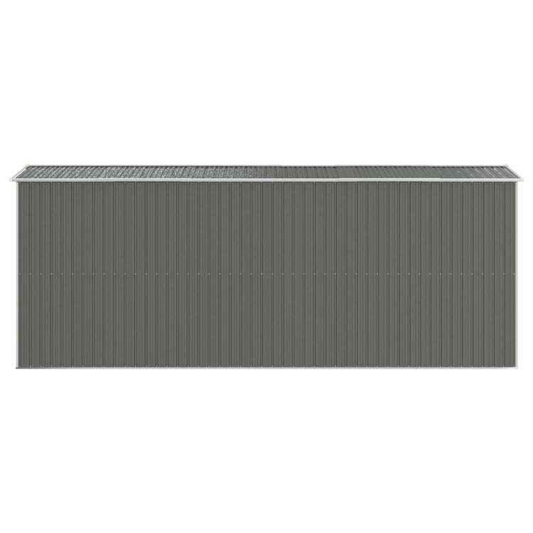 NNEVL Garden Shed Light Grey 192x523x223 cm Galvanised Steel-4