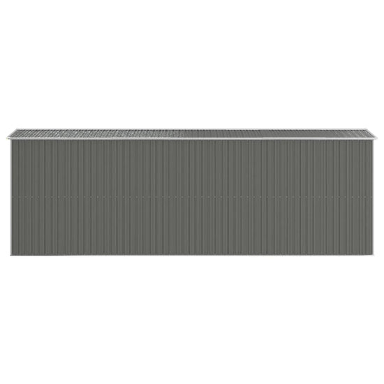 NNEVL Garden Shed Light Grey 192x606x223 cm Galvanised Steel-4