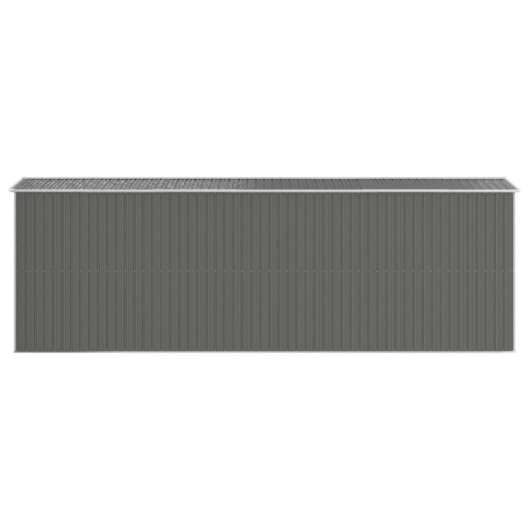 NNEVL Garden Shed Light Grey 192x606x223 cm Galvanised Steel-4