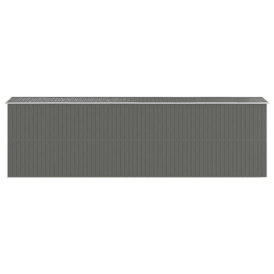 NNEVL Garden Shed Light Grey 192x689x223 cm Galvanised Steel-4