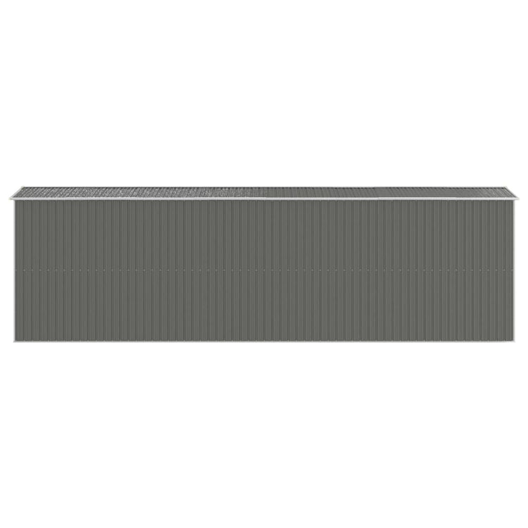 NNEVL Garden Shed Light Grey 192x689x223 cm Galvanised Steel-4