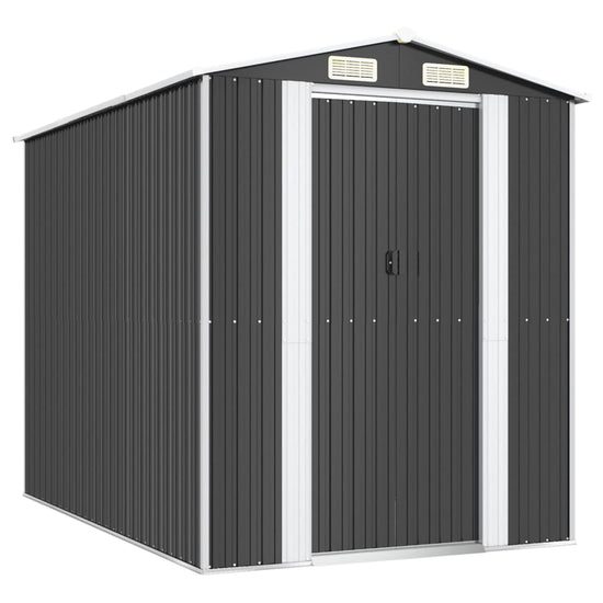 NNEVL Garden Shed Anthracite 192x274x223 cm Galvanised Steel-1