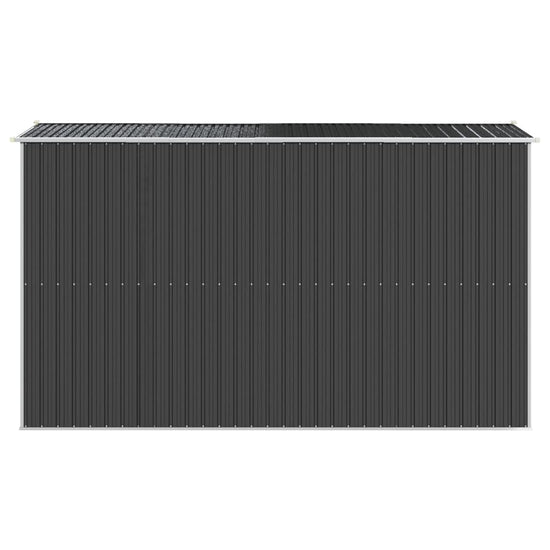 NNEVL Garden Shed Anthracite 192x357x223 cm Galvanised Steel-4