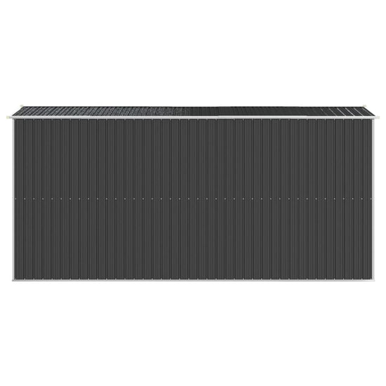 NNEVL Garden Shed Anthracite 192x440x223 cm Galvanised Steel-4