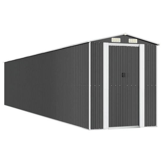 NNEVL Garden Shed Anthracite 192x1021x223 cm Galvanised Steel-1