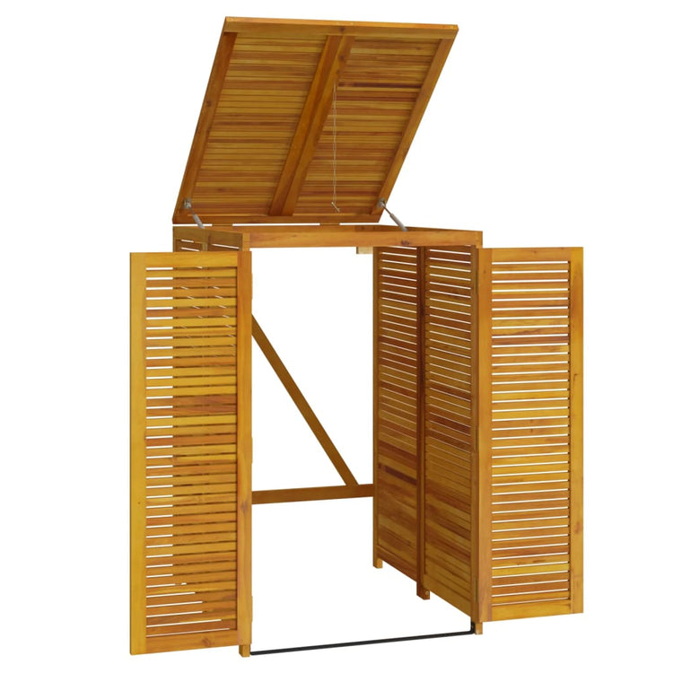 NNEVL Single Garbage Bin Shed 70x89x117 cm Solid Wood Acacia-4