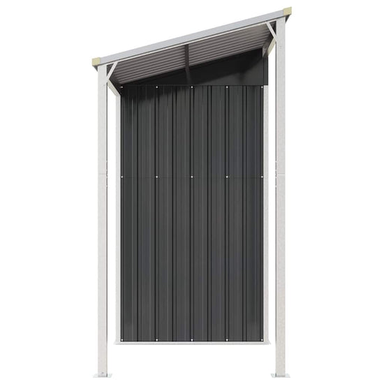 NNEVL Garden Shed with Extended Roof Anthracite 277x110.5x181 cm Steel-4