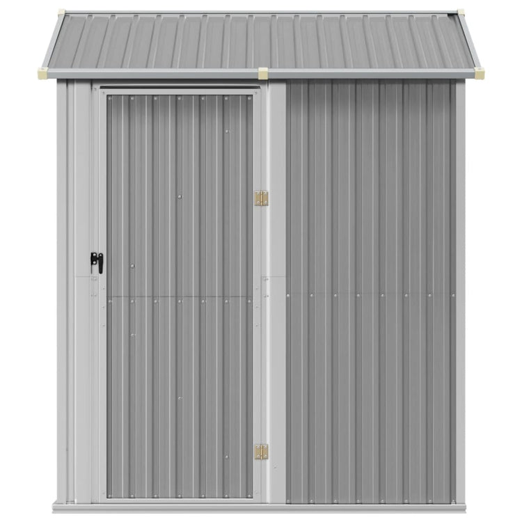 NNEVL Garden Shed Light Grey 192x152.5x237 cm Galvanised Steel-3