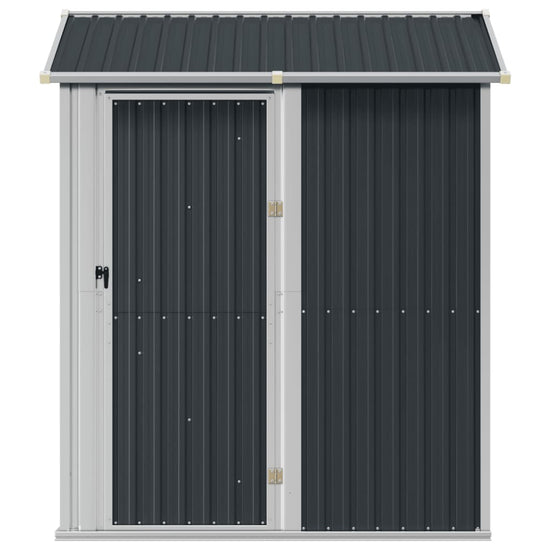 NNEVL Garden Shed Anthracite 192x152.5x237 cm Galvanised Steel-3