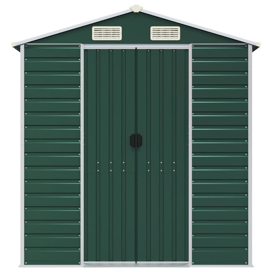 NNEVL Garden Shed Green 191x300x198 cm Galvanised Steel-3