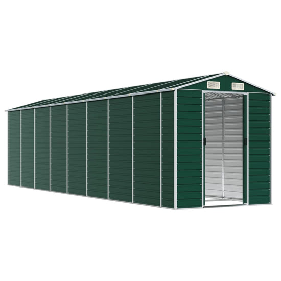 NNEVL Garden Shed Green 191x725x198 cm Galvanised Steel-2