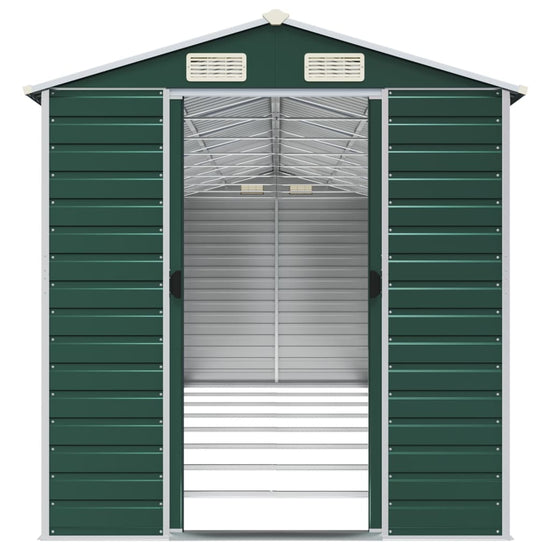 NNEVL Garden Shed Green 191x725x198 cm Galvanised Steel-4