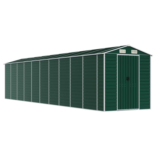 NNEVL Garden Shed Green 191x895x198 cm Galvanised Steel-1