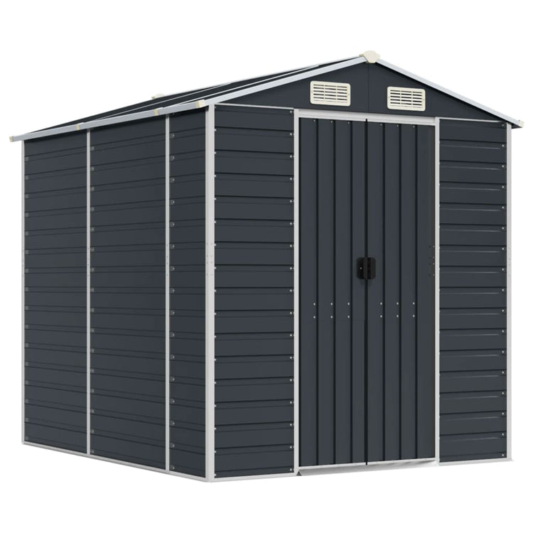 NNEVL Garden Shed Anthracite 191x215x198 cm Galvanised Steel-1
