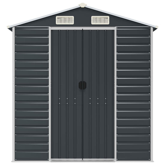 NNEVL Garden Shed Anthracite 191x215x198 cm Galvanised Steel-3