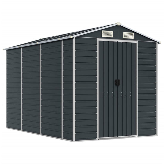 NNEVL Garden Shed Anthracite 191x300x198 cm Galvanised Steel-1