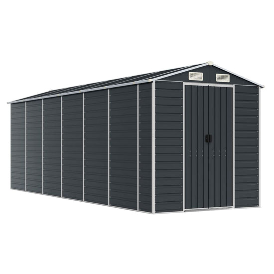 NNEVL Garden Shed Anthracite 191x555x198 cm Galvanised Steel-1