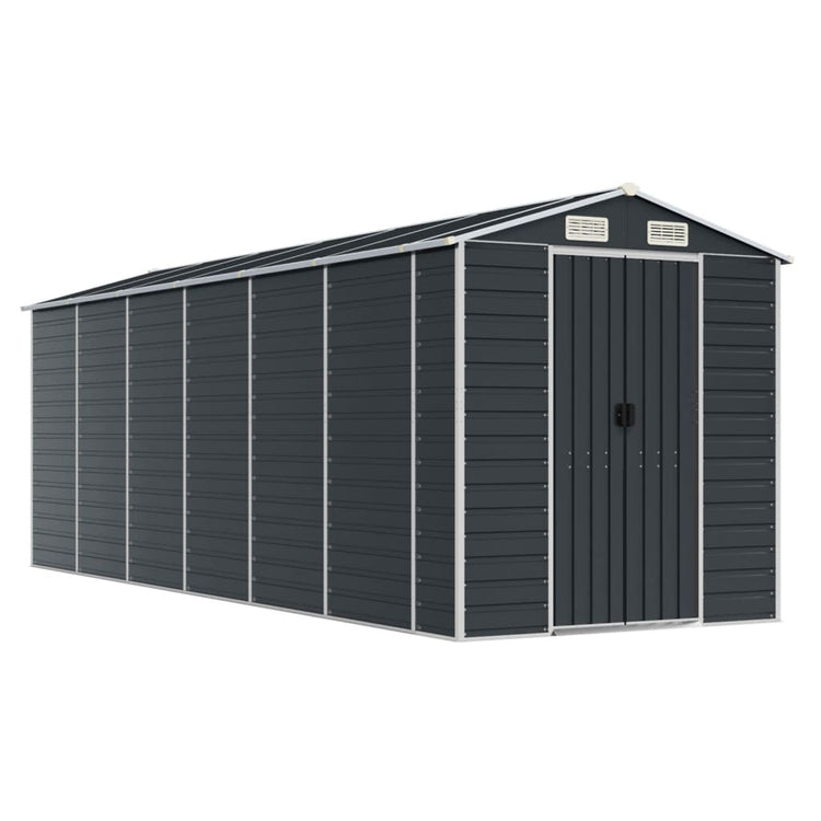 NNEVL Garden Shed Anthracite 191x555x198 cm Galvanised Steel-1