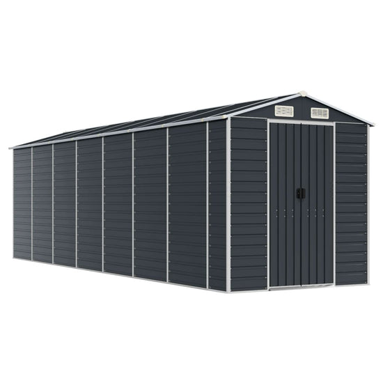 NNEVL Garden Shed Anthracite 191x640x198 cm Galvanised Steel-1