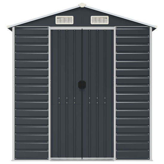 NNEVL Garden Shed Anthracite 191x725x198 cm Galvanised Steel-3