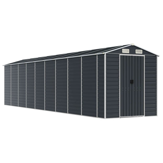 NNEVL Garden Shed Anthracite 191x810x198 cm Galvanised Steel-1