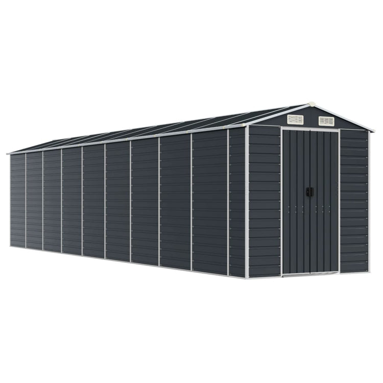 NNEVL Garden Shed Anthracite 191x810x198 cm Galvanised Steel-1