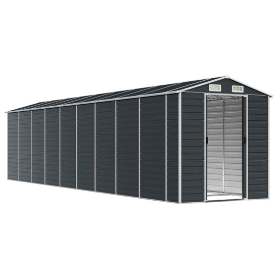 NNEVL Garden Shed Anthracite 191x810x198 cm Galvanised Steel-2