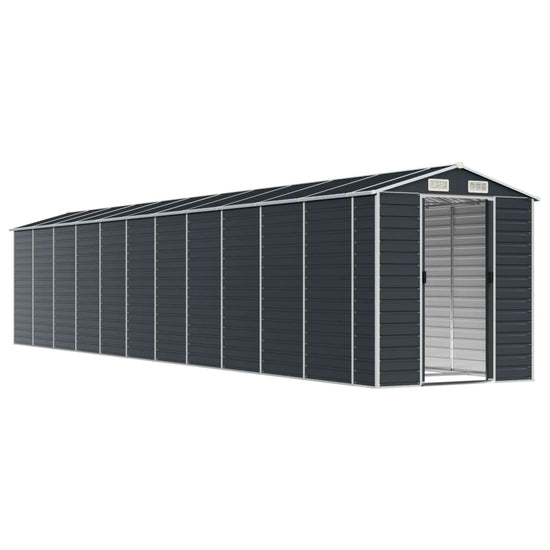 NNEVL Garden Shed Anthracite 191x980x198 cm Galvanised Steel-2