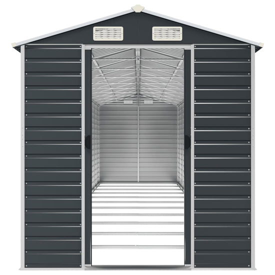 NNEVL Garden Shed Anthracite 191x980x198 cm Galvanised Steel-4