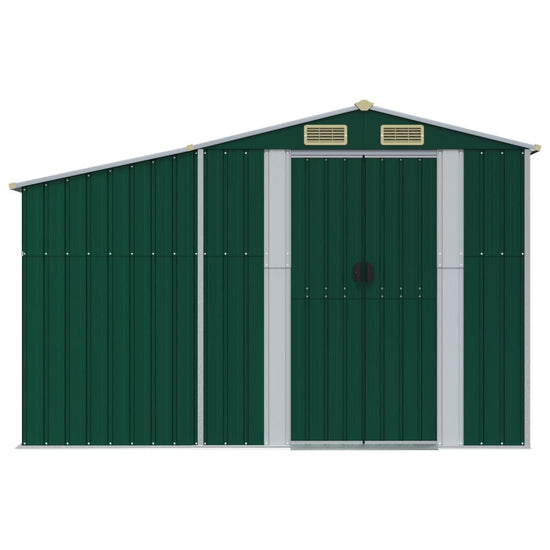 NNEVL Garden Shed Green 277x365.5x179 cm Galvanised Steel-3