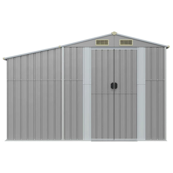 NNEVL Garden Shed Grey 277x93x179 cm Galvanised Steel-2