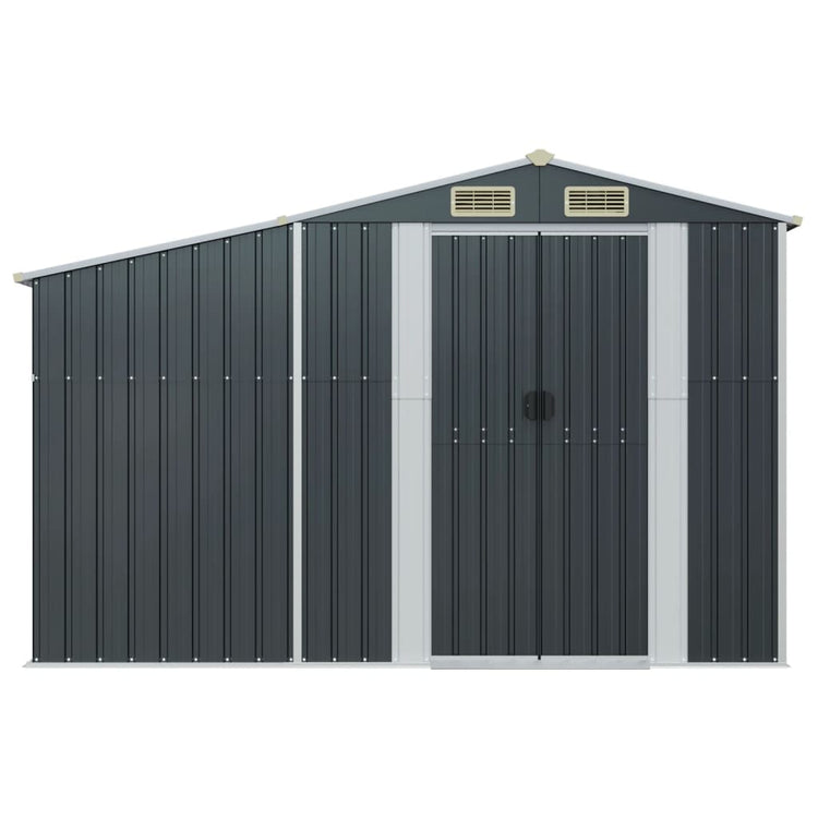 NNEVL Garden Shed Anthracite 277x93x179 cm Galvanised Steel-2