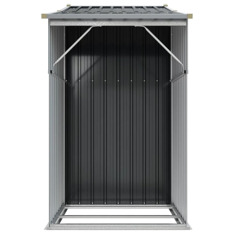 NNEVL Garden Shed Anthracite 277x93x179 cm Galvanised Steel-4