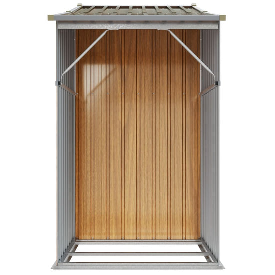 NNEVL Garden Shed Brown 277x93x179 cm Galvanised Steel-4