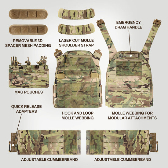 VOTAGOO® Quick Release Lightweight Tactical Vest-3