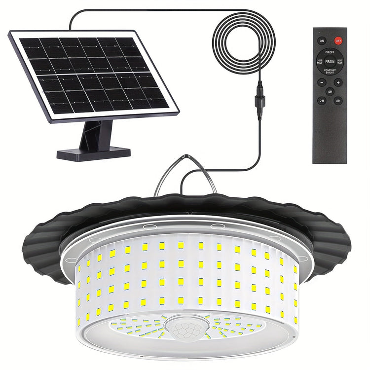 NNETM Solar Shed Light with Remote Control (244 LED)-1