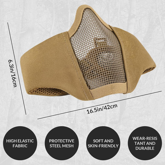 VOTAGOO® Airsoft Mesh Mask-2