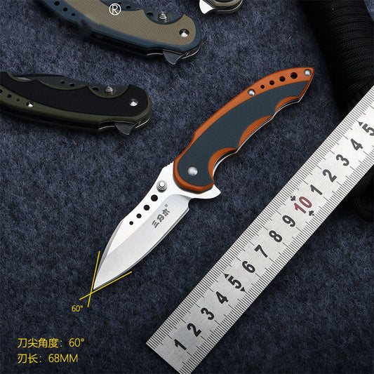 Bushcraft Pocket Knife for men Tactical Folding Knives with 12C27 steel-0