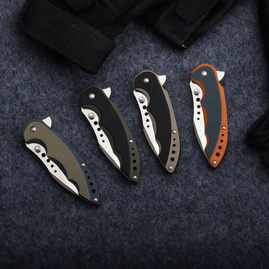 Bushcraft Pocket Knife for men Tactical Folding Knives with 12C27 steel-2
