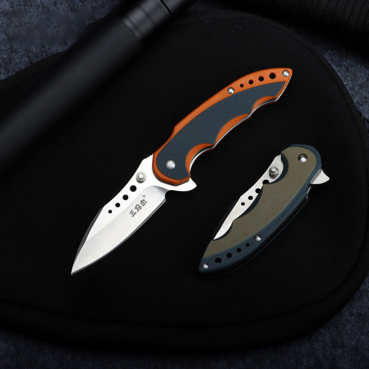 Bushcraft Pocket Knife for men Tactical Folding Knives with 12C27 steel-3