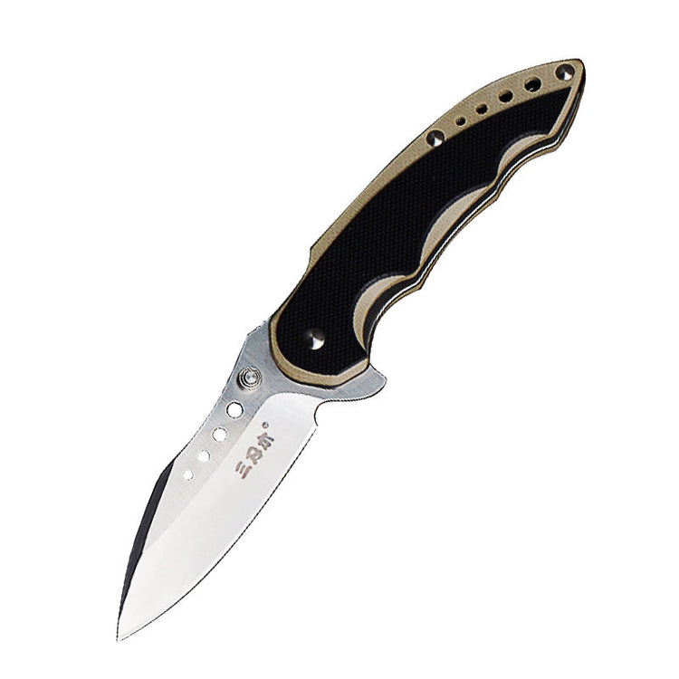 Bushcraft Pocket Knife for men Tactical Folding Knives with 12C27 steel-6