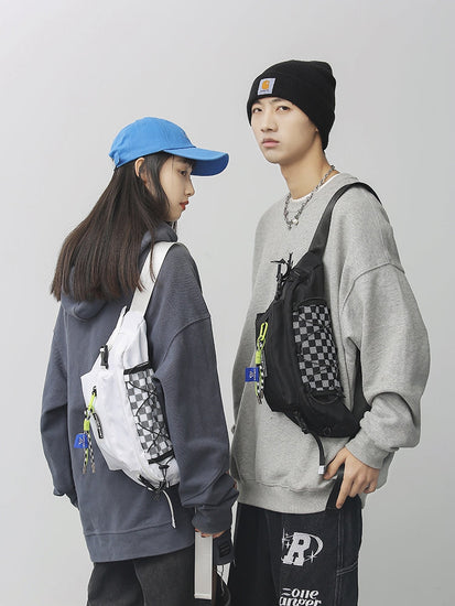 Couple Crossbody Fanny Pack for Men&Women,Large Waist Bag & Hip Bum Bag with Adjustable Strap for Outdoors Workout-0