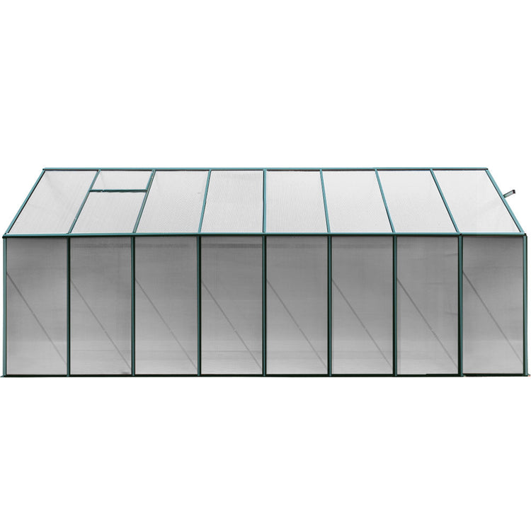 NNEDSZ Aluminium Greenhouse Polycarbonate Green House Garden Shed 5.1x2.44M-2