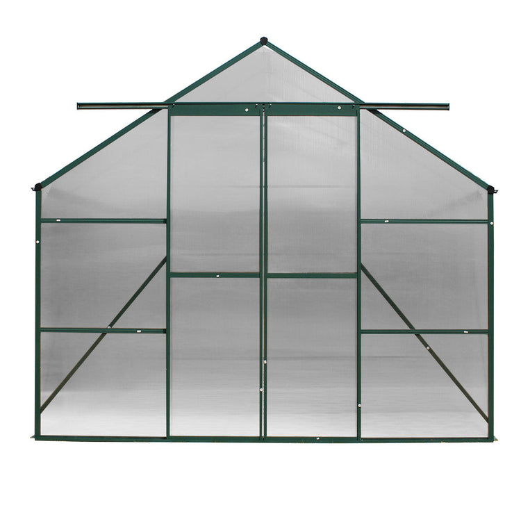 NNEDSZ Aluminium Greenhouse Polycarbonate Green House Garden Shed 5.1x2.44M-3